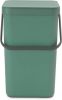 Brabantia Sort & Go Afvalemmer 25 Liter Fir Green online kopen