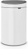 Brabantia Touch Bin Afvalemmer 40 Liter Met Kunststof Binnenemmer White online kopen