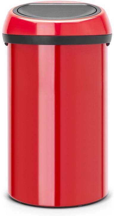 Brabantia Touch Bin Afvalemmer 60 Liter Passion Red online kopen
