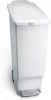 Afvalemmer kunststof slimline wit, 40 liter simplehuman online kopen